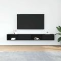 vidaXL TV skrinky 2 ks Dub čierny 100x31x25,5 cm Konštrukčné drevo