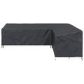 vidaXL Obal na nábytok 286 x 222 x 80 cm Tvar L Vodoodolný Čierny