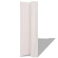 vidaXL Záhradný plot Biela 150 x 500 cm PVC