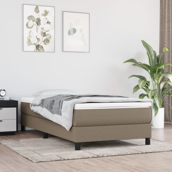 vidaXL Posteľný rám s boxspringom Taupe 80x200cm Látka