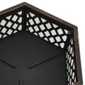 vidaXL Rustikálne prenosné ohnisko s kutáčom 62x54x56 cm XXL oceľ