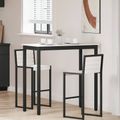 vidaXL Barový stôl Biela 110 x 55 x 105 cm Masívne borovicové drevo