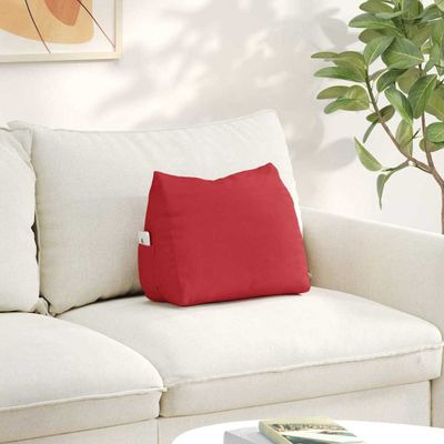 vidaXL Poduška na chrbát Červená 45 x 20 x 35 cm látka