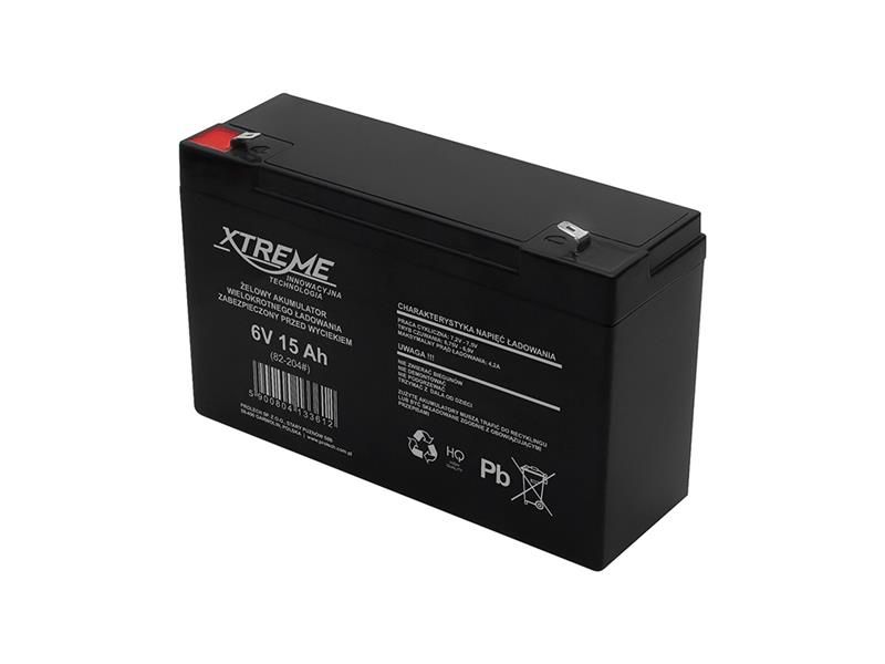 Batéria gélová 6V 15Ah XTREME 82-204