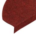 vidaXL Samolepiace nášľapy na schody 15 ks 65x22,5x3,5 cm červené