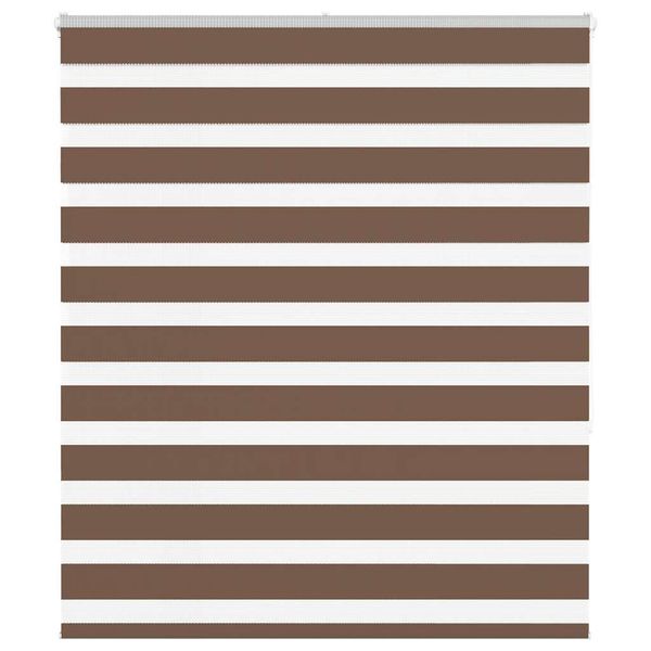 vidaXL Zebra roleta hnedá 125x150 cm šírka látky 120,9cm polyester