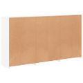 vidaXL Komoda s LED svetlami biela 181,5x37x100 cm
