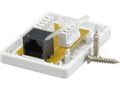 Zásuvka NEKU CAT5E UTP 1 x RJ45 na omietku biela Zásuvka NEKU CAT5E UTP 1 x RJ45 na omítku bílá