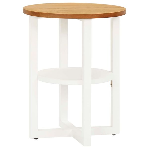 vidaXL Stolík pod lampu 40x50 cm dubový masív