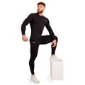 Kompresné tričko s dlhým rukávom High Black - GymBeam, veľkosť XL