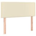 vidaXL Boxspring posteľ s matracom krémová 100x200 cm umelá koža