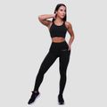 Dámske bežecké legíny Pulse Black - GymBeam, veľkosť M, veľkosť oblečenia M