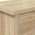 vidaXL Vešiak na stenu Nástenná montáž Sonoma dub 80 x 20 x 30 cm