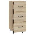 vidaXL Komoda dub sonoma 34,5x34x90 cm spracované drevo