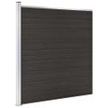 vidaXL Plotový panel WPC 175x186 cm čierny