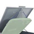 vidaXL Úložisko na 3 košov na kolieskach sivé 207x79x117 cm oceľ