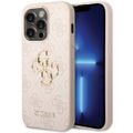 Puzdro Guess pre iPhone 15 Pro Max 6,7" GUHCP15X4GMGPI ružové tvrdé puzdro 4G Big Metal Logo