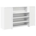vidaXL Recepčný pult biely 180x50x103,5 cm, umelé drevo