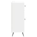 vidaXL Servírovacia skriňa Biela s vysokým leskom 66 x 34,5 x 90 cm
