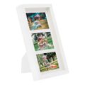 vidaXL 3D fotorámiky 5 ks biele 18x35 cm na 3 obrázky (10x15 cm)