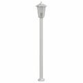vidaXL Vonkajšia stojaca lampa strieborná 120 cm nehrdzavejúca oceľ