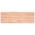 vidaXL Stolová doska svetlohnedá 120x40x(2-6)cm ošetrený masív hrany