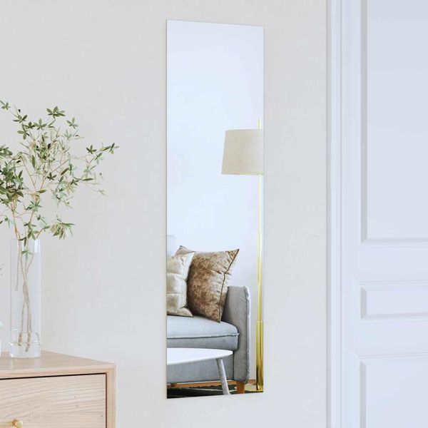vidaXL Nástenné zrkadlo Obdĺžnikový 30 x 100 cm tvrdené sklo