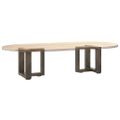 vidaXL Nohy konferenčného stolíka v tvare T, 2 ks, čierne, 30x25x(30-31) cm, oceľové