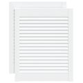 vidaXL Lamelové dvierka na skrinku 2 ks, biele 61,5x49,4 cm, borovica