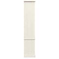 vidaXL Sklenená vitrína VIGO biela 85x35x170 cm masívna borovica
