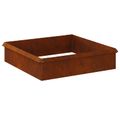 vidaXL Slimákové zábrany 8 ks 100 x 3,5 x 25 cm Hrdzavý