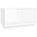 vidaXL TV skrinka lesklá biela 80x35x45 cm spracované drevo