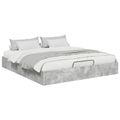 vidaXL Otomanový posteľný rám s úložiskom Betónová 203 x 180 x 25 cm