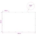 vidaXL Plachta s očkami Svetlosivá 3 x 5 m 90 gsm PE