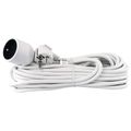 Rozšířovací kabel EMOS P0110 spojka 10 m, biely / PVC / 1 mm2