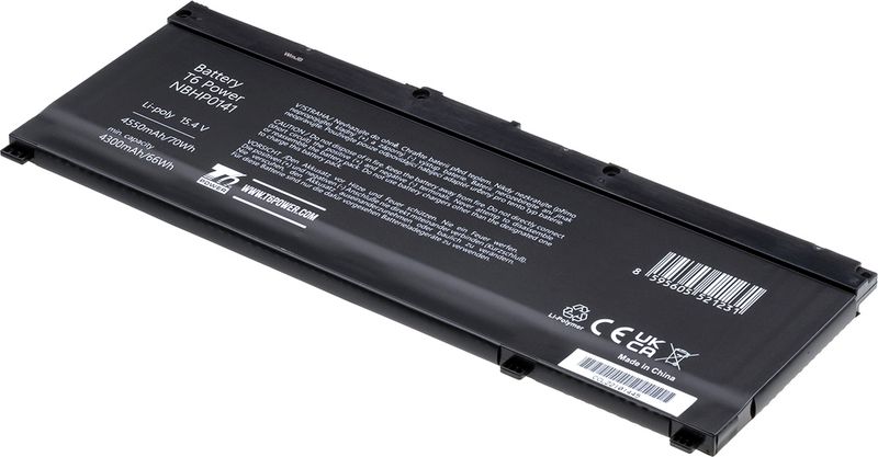 Batéria T6 Power pre HP Omen 15-ce000, Pavilion Power 15-cb000 serie, 4550mAh, 70Wh, 4cell, Li-pol