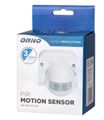 Snímač pohybu PIR ORNO OR-CR-201/W, 180°, IP44, dosah 12 m, biela