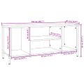 vidaXL TV skrinka čierna 102x35x45 cm spracované drevo