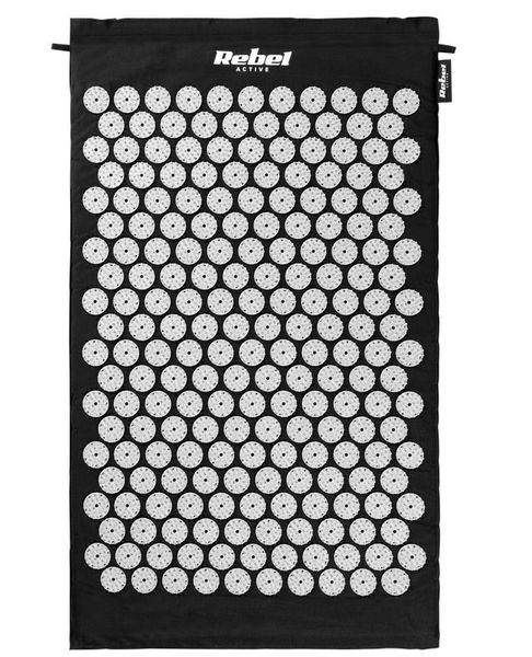 Akupresúrna podložka s vankúšom REBEL RBA-6002-BK Black Akupresurní podložka s polštářem REBEL RBA-6002-BK Black