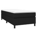 VidaXL Posteľný rám s boxspringom Čierna 90x200cm Látka