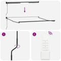 vidaXL Sklopná markíza Červená 350 x 250 cm Polyester a kov