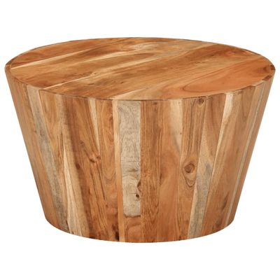 vidaXL Konferenčný stolík Ø52x30 cm masívne akáciové drevo