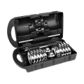 Činky chromované nastavitelné 15kg, REBEL ACTIVE RBA-2326-15