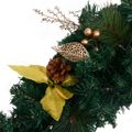 vidaXL Vianočný veniec s LED svetlami zelený 60 cm PVC