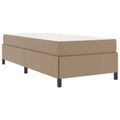 vidaXL Rám postele s matracmi Kapučínová 100 x 200 cm látka