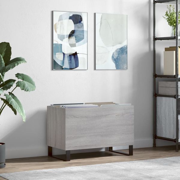 vidaXL Skrinka na platne sivá sonoma 74,5x38x48 cm kompozitné drevo