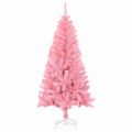 vidaXL Vianočný stromček Ružová 150 cm PVC