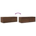 vidaXL TV stolíky 2 ks hnedý dub 80x31x25,5 cm spracované drevo
