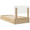 vidaXL Úložná posteľ Sonoma dub 90 x 190 cm Kompozitné drevo