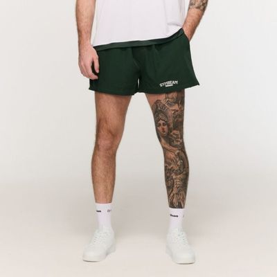 Športové šortky Varsity Green - GymBeam, veľkosť XL, 95 % polyester, 5 % elastane
